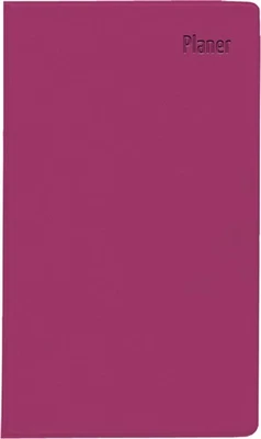 Zettler Taschenplaner 2025 rosa 95x16cm faltbar Kalender Kunststoffhülle - Bild 1 von 2