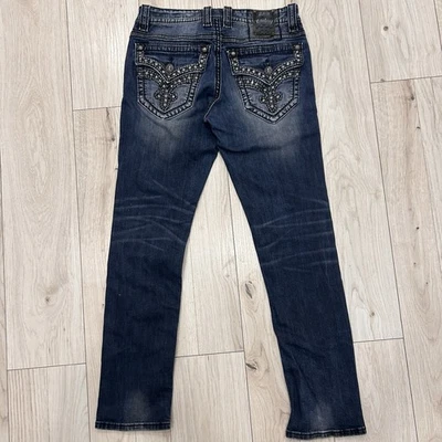 Pantalones de mezclilla Rock Revival Ben Alt-Straight para hombre 32x31 azul Foto 1 de 4