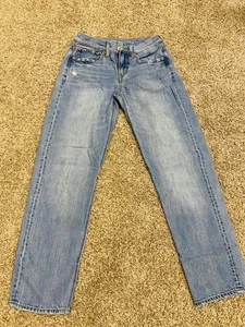 American Eagle 90er Low Rise Straight Denim Used, Größe 4 Damen - Bild 1 von 5