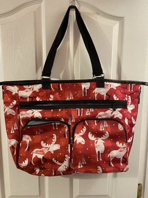 Bolso de Mano Thirty One Doble Take Negro Acolchado Diamante Reversible Musgo Alrededor Foto 1 de 4