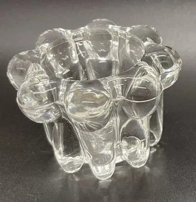 Vintage Crystal candle holders NIB Candlestick Romantic Dinnerware Retro Barware - Image 1 of 4