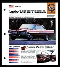 Pontiac Ventura (USA 1961) Spec Sheet 1998 HOT CARS Hot Rods Street #8.11