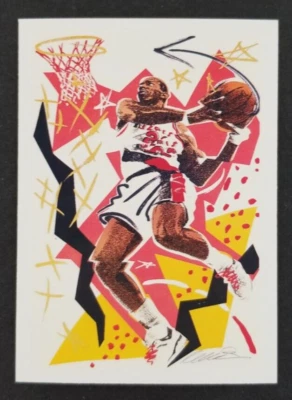 Clyde Drexler 1990 Hoops Basketball Card #376 (NM) - Image 1 of 2