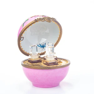 Caron Parfum Limoges Porcelain Box Tabac Blond Alpona Extrait Perfume Parfum - Picture 1 of 4