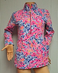💖 Lilly Pulitzer         Women's-SMALL      Pink Skipper Popover 1/4 Zip   NWOT - Picture 1 of 9