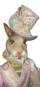 Katherines Collection Easter Rabbit Top Hat Secret Garden Bunny Doll Pink 28” - Picture 1 of 10