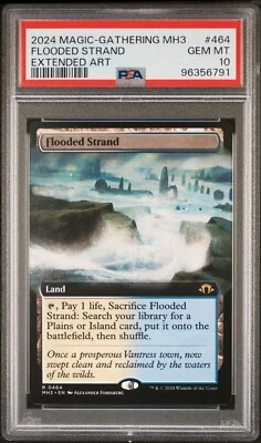 MTG Flooded Strand Extended Art Modern Horizons 3 (MH3) #464 PSA 10 Gem Mint - Image 1 of 2