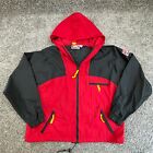 Vintage Marlboro Jacket Mens Large Red Black Adventure Team Hooded 90S