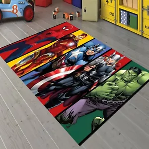 Superhero Rug, Ironman Rug, Hulk Rug, Kids Room Rug, Home Decor, Gift For Boys - Picture 1 of 10