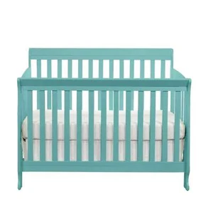 Riley 4-in-1 Convertible Crib Turquoise - Picture 1 of 8