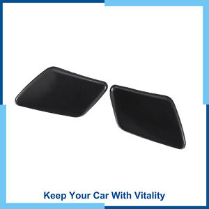 Pack (2) Front Bumper Headlight Washer Nozzle Cover Cap for Volvo S40
