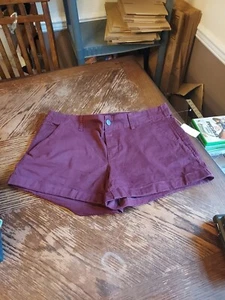 AEROPOSTALE MIDI SHORTS Size 10 3.5" Inseam. Maroon New Old Stock! - Picture 1 of 8