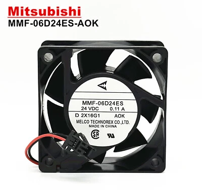 Mitsubishi Fan Yaskawa G7 Inverter Cooling Fan MMF-06D24ES-AOK 24V 0.11A 6025 - Image 1 of 4
