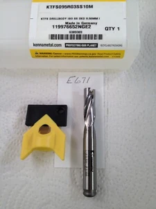 1 NEW KENNAMETAL INDEXABLE DRILL BODY. KTFS095R03SS10. W/ COOL. 6389369. (E671) - Picture 1 of 4
