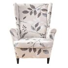 Wingback Chair Covers 2 Piece Stretch Spandex Sofa Slipcovers