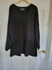 Ladies LS Black Top, sz 2X, by Westbound Woman - Picture 1 of 4