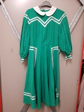 EDWARDIAN STYLE SHORTER LENGTH DRESS WITH BOATER MUSICAL, REVUE,O.T.MUSIC HALL