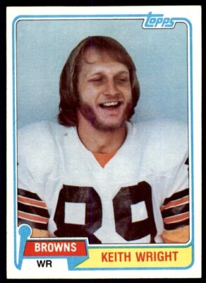 1981 Topps' Keith Wright Cleveland Browns #478 - Image 1 of 2