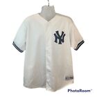 Vintage Majestic New York Yankees Mesh Jersey Size Xxl Blank Plain Usa White Euc