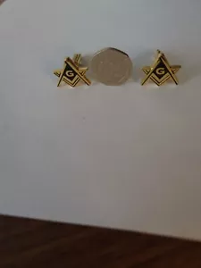 masonic square and compass Cuff Links - Picture 1 of 2