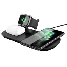 Wireless Charger Station 3-in-1 Qi AppleWatch AirPods iPhone Samsung READ DESCRP