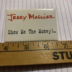 Vintage Jerry Maguire promotional movie release button pin pinback Tom Cruise - Picture 1 of 4