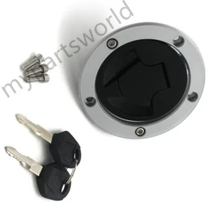 For Kawasaki Fuel Gas Tank Cap Cover Lock Key ZX636 Ninja ZX-6R Z1000 Z750 Z750R - Picture 1 of 6