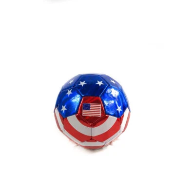 PECETOL Blue White & Red U.S.A ALL WEATHER Small Soccer Ball for kids Official Size 2