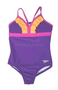 NEW GIRLS SPEEDO SWIMSUITS! CUTE, FUN, & SPORTY! VARIETY OF STYLES, COLORS, SIZE - Picture 1 of 33