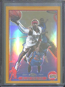 2003/04 Topps Chrome Gold Refractors #3 Allen Iverson 94/99