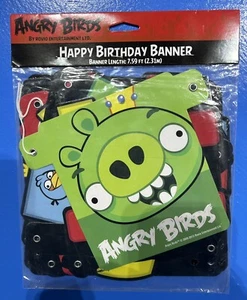 Rovio Entertainment Angry Birds Happy Birthday Banner 7.59ft (2.31m) NEW - Picture 1 of 8