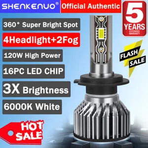 Combo de faros LED + kit de bombillas antiniebla V2T para Mercedes-Benz C230 2002-2007 6X - Imagen 1 de 14