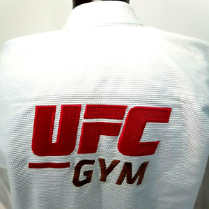 UFC Gym Brazilian Jiu Jitsu White Martial Art MMA Karate GI Unisex Adult M EUC *