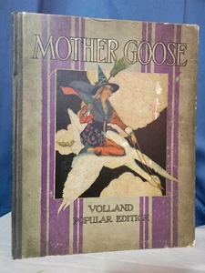 Antique 1921 Mother Goose Book / Volland / Popular Edition / Nursery Rhymes - Picture 1 of 19