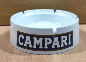 CAMPARI BITTER ADVERTISIGN VTG ROUND PLASTIC ASHTRAY - Picture 1 of 16