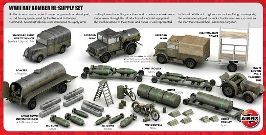 Airfix A05330 - 1/72 WWII Raf Bomber Re-Supply Set - Nuovo - Immagine 1 di 1
