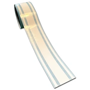 Calcomanía remolque de 2" vinilo blanco brillante rayas carreras barco ventanas rayas a rayas - Imagen 1 de 2