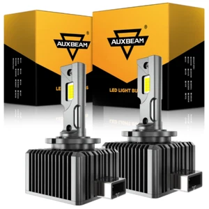 AUXBEAM D1S D1R LED Headlight Kit Bulb 70W 22000LM 6500K White CANBUS Error Free - Picture 1 of 12