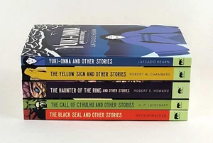 THE NECRONOMICON 5 PKs H.P. Lovecraft Arthur Machen Robert Howard 5 PBs Set NEW - Picture 1 of 9