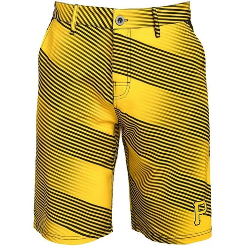 Forever Collectibles MLB Men's Pittsburgh Pirates Diagonal Stripe Walking Shorts Cover