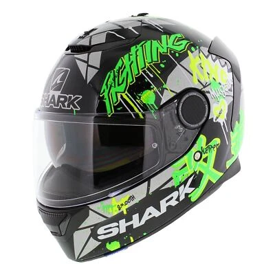 Shark Spartan 1.2 Lorenzo Catalunya GP - Black Fluo Green - Image 1 of 4