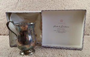 Caja de regalo vintage Boodle & Dunthorne jarra EPNS taza y caja plateadas - Imagen 1 de 13