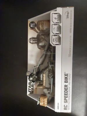 Star Wars RC Speeder Bike With The Mandalorian and Grogu Brand New In Box - Image 1 of 3