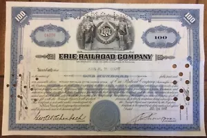 CERTIFICADO DE ACCIONES DE LA COMPAÑÍA FERROVIARIA SERIE AÑOS 40 - 100 ACCIONES - EXCELENTE ESTADO - Imagen 1 de 5