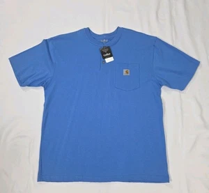 Carhartt Men'S Relaxed Fit Heavyweight S/S Henley Pocket T-Shirt Size Large NWT - Picture 1 of 6