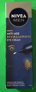 Nivea Men Anti-Age Hyaluron Eye Cream 15ml Men's Eye Cream BRAND NEW BOXED - Picture 1 of 4