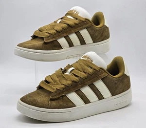 Herren Turnschuhe Adidas Grand Court Alpha 00s Tennis Braun Wildleder Größe 10 - Bild 1 von 24
