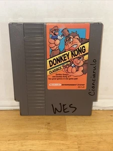 Donkey Kong Classics Nintendo NES Game Cart ONLY Authentic 3 Screw - Picture 1 of 4
