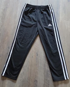 Pantalones deportivos Adidas negros 3 rayas niños talla 6 - Imagen 1 de 3