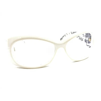 Gafas de sol Gucci vintage blancas florales ovaladas grandes monturas 135 Italia diseñador Foto 1 de 4